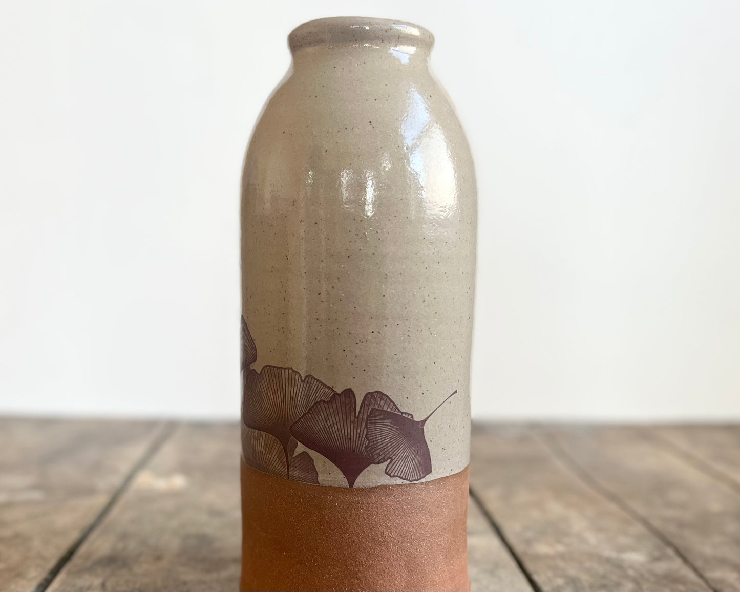 Ginkgo Vase - yellow