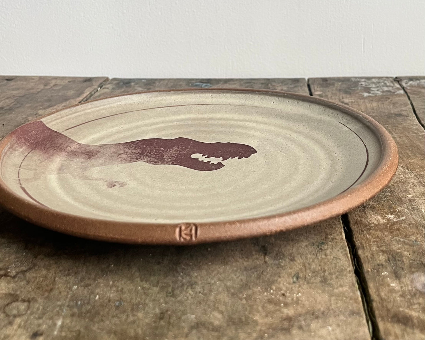 T-Rex Side Plate  - warm grey matte
