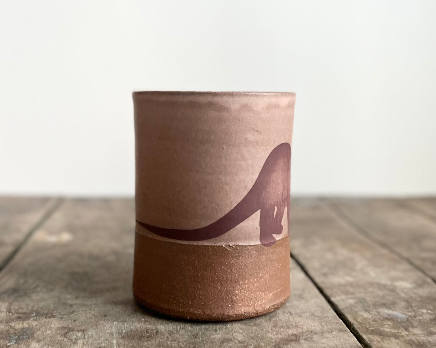 Diplodocus Mug - pink matte