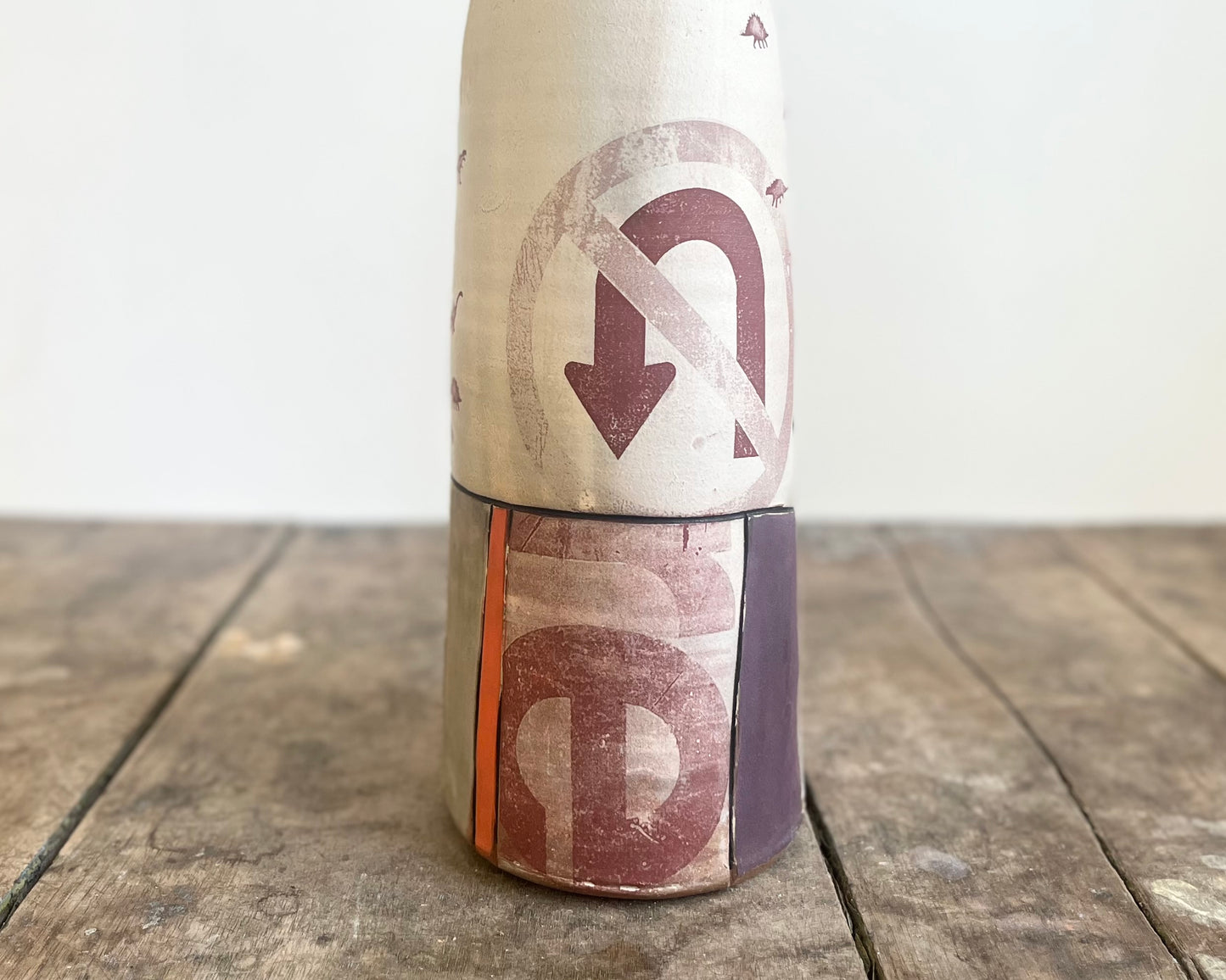 Flattened Collage Vase