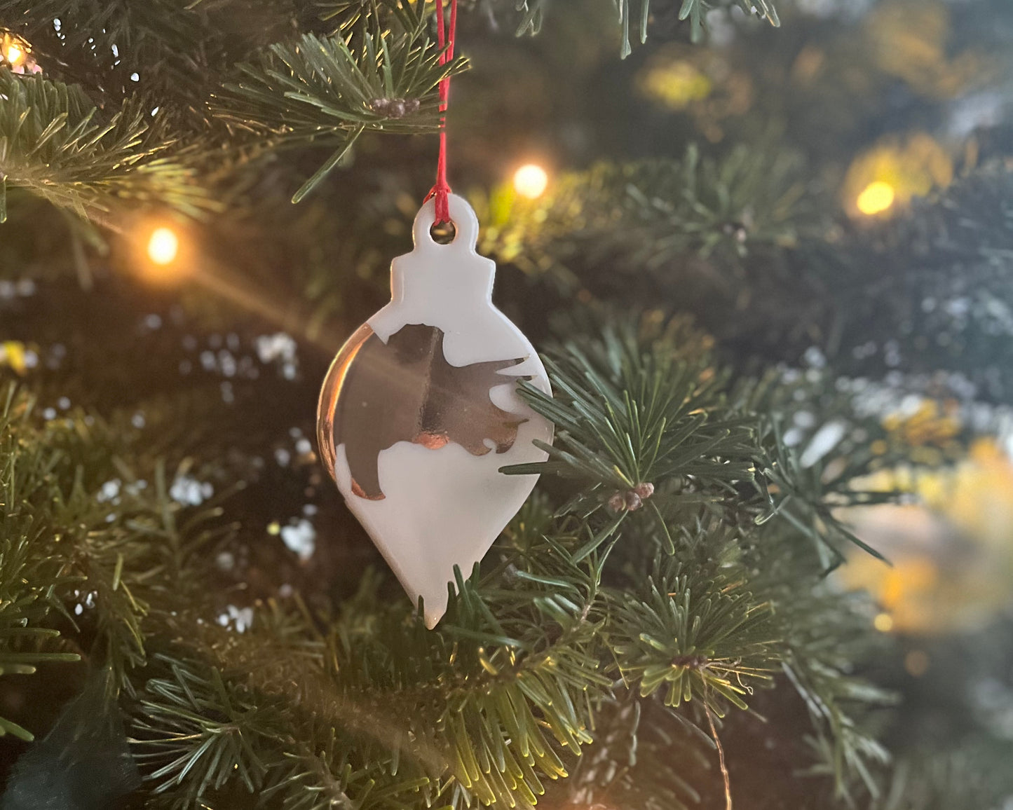 Gold Triceratops Ornament