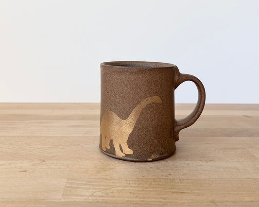 Gold Diplodocus Mug