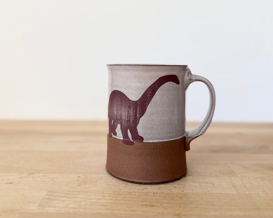 Diplodocus Mug - pale pink