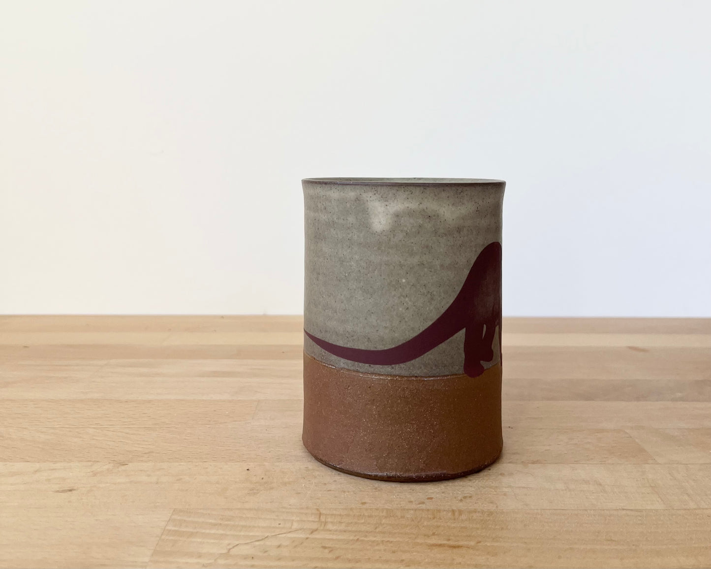 Diplodocus Mug - warm grey matte