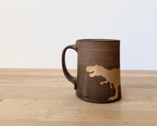 Gold T-Rex Mug