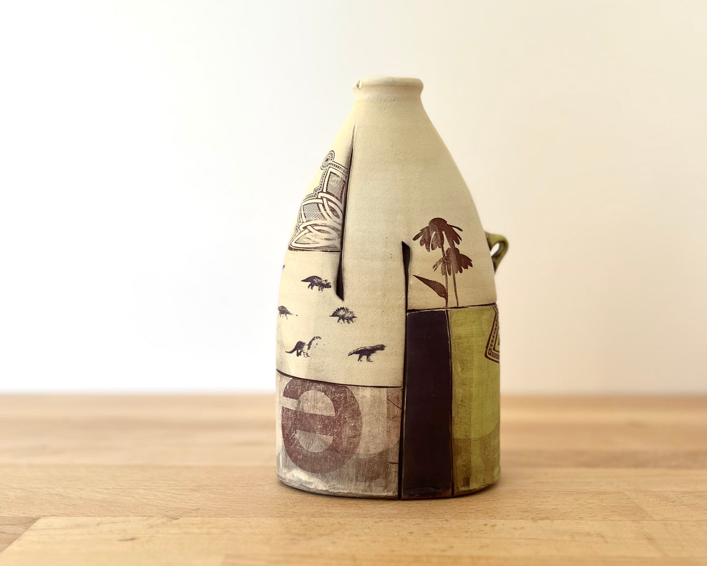Flattened Collage Vase