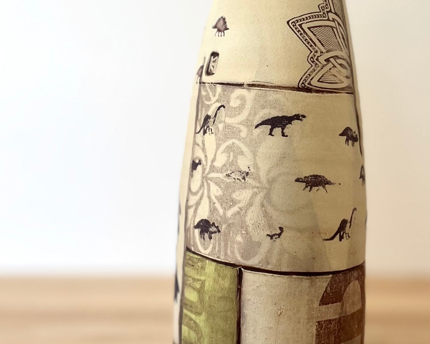 Flattened Collage Vase