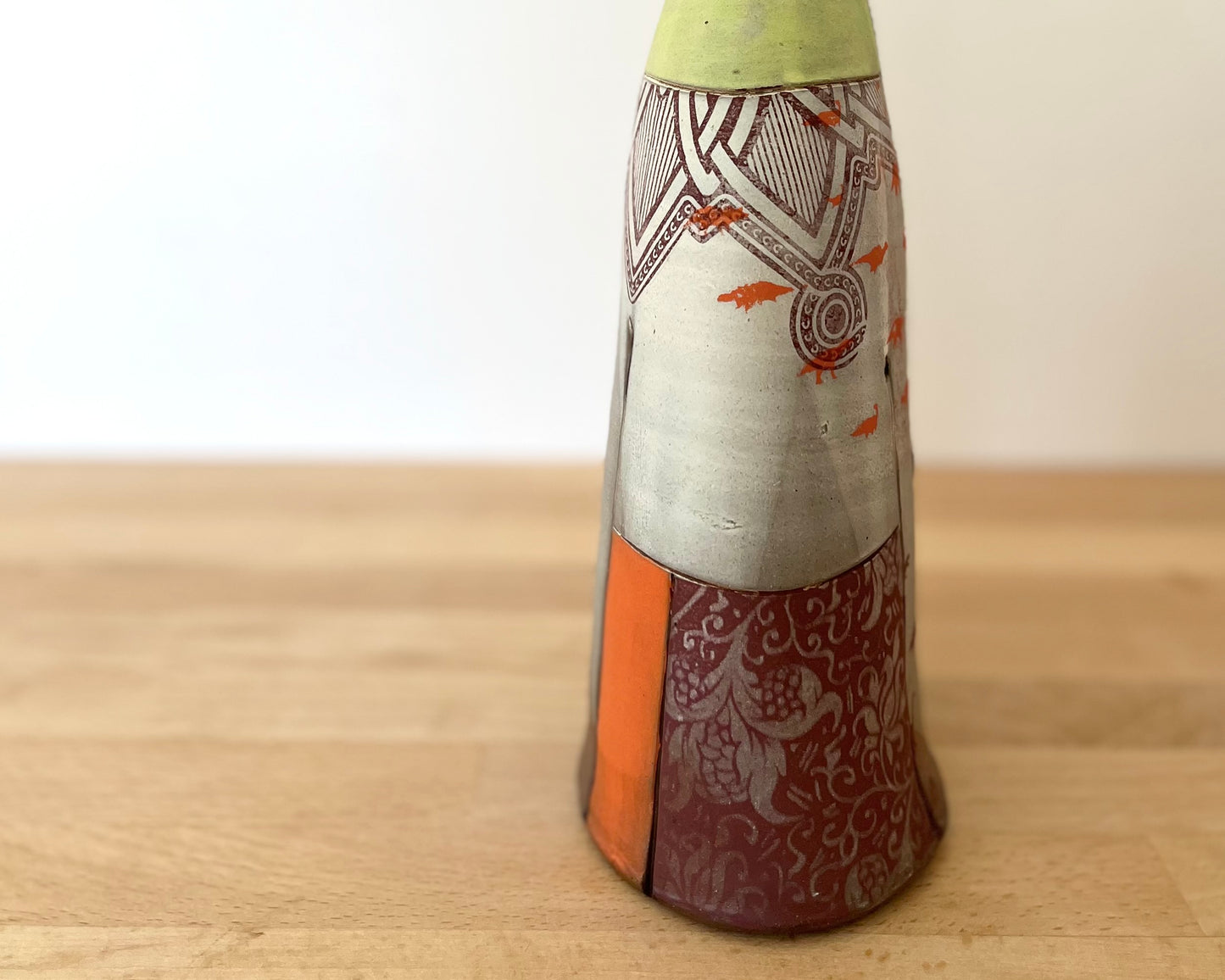 Flattened Collage Vase