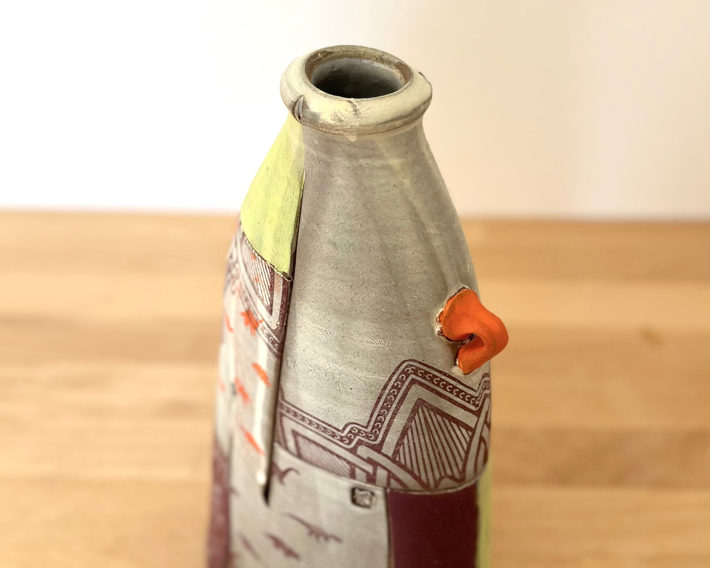 Flattened Collage Vase