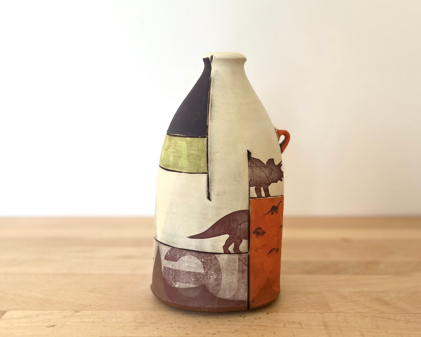 Flattened Collage Vase