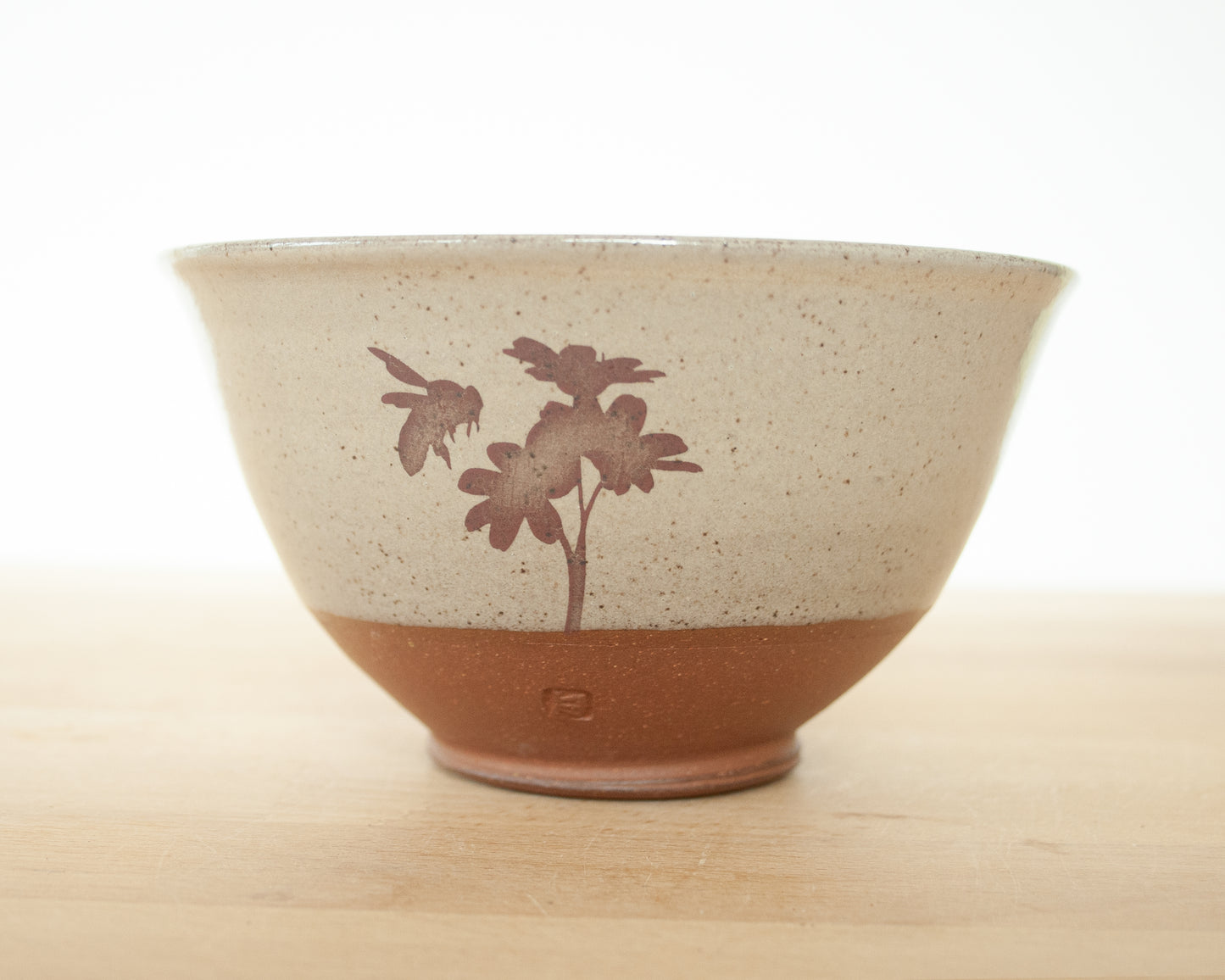 Bee and Daisy Bowl - yellow