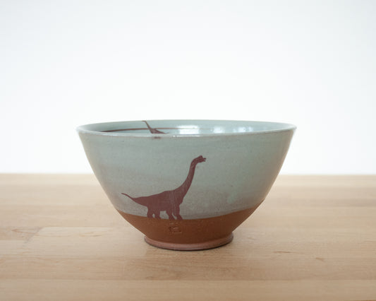 Brachiosaurus Bowl - blue