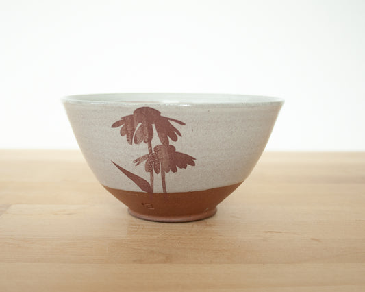 Coneflower Bowl - white