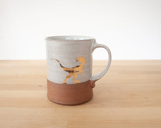 Gold Velociraptor Mug