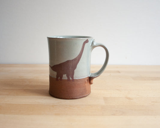 Brachiosaurus Mug - blue