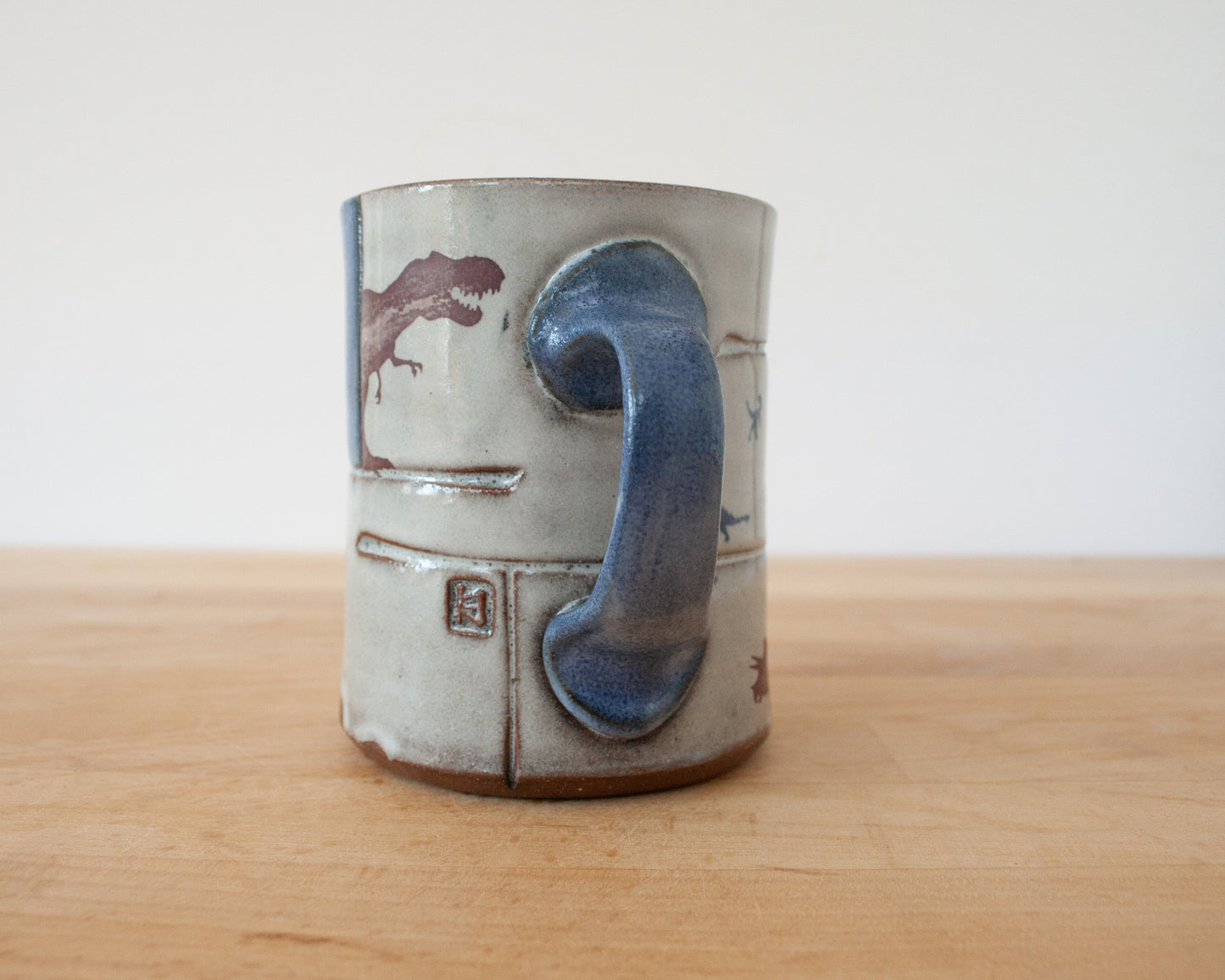 Mug with blue underglaze