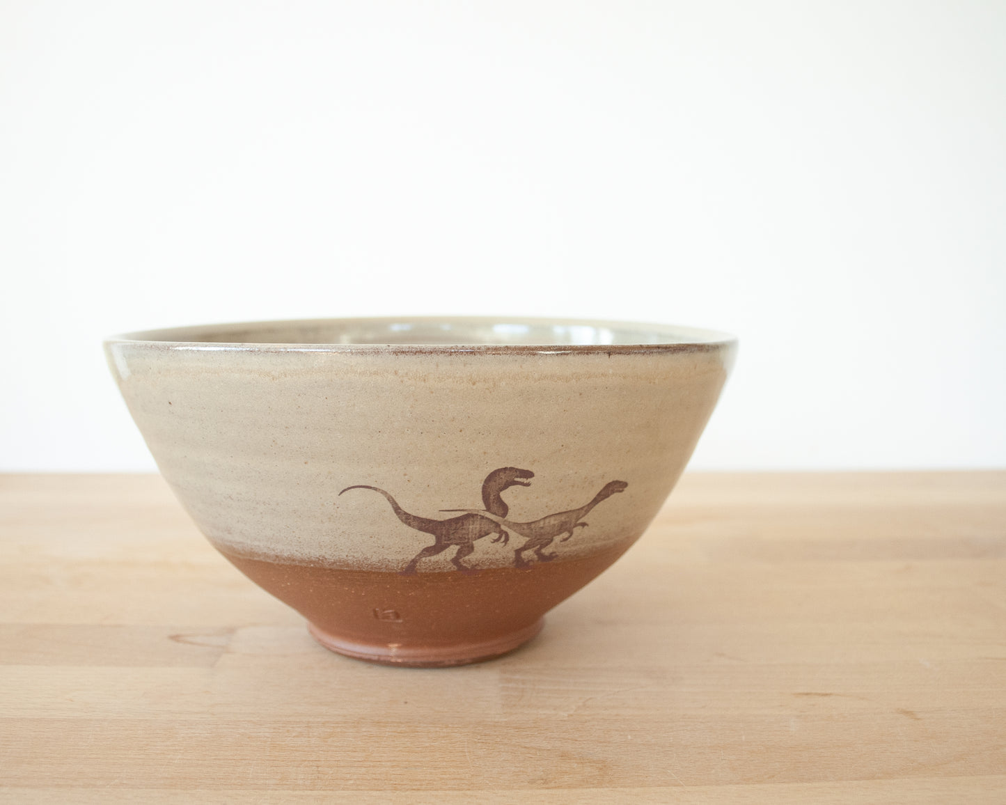 Velociraptor Pack Noodle Bowl - yellow