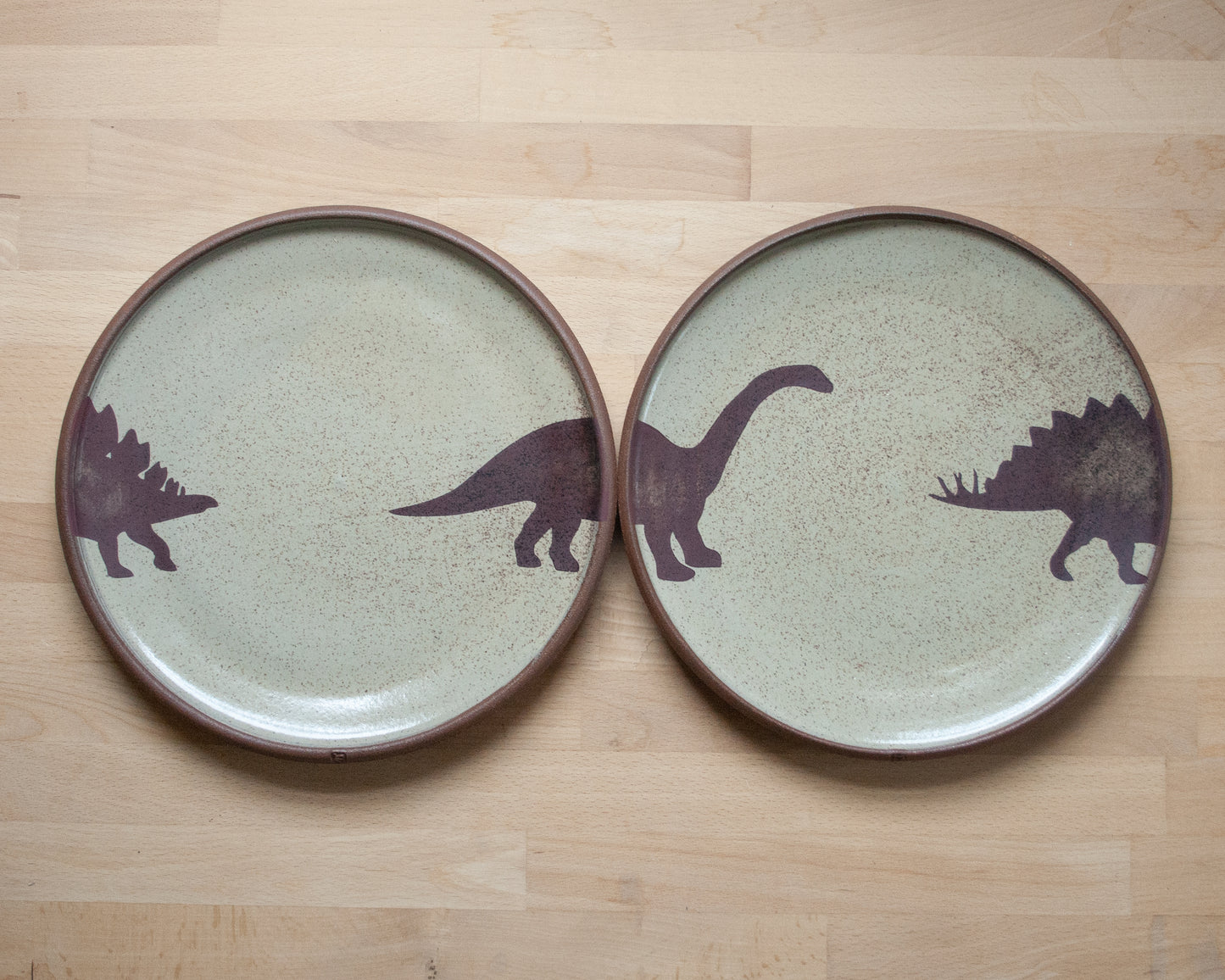 Set of Four Dinosaur Plates