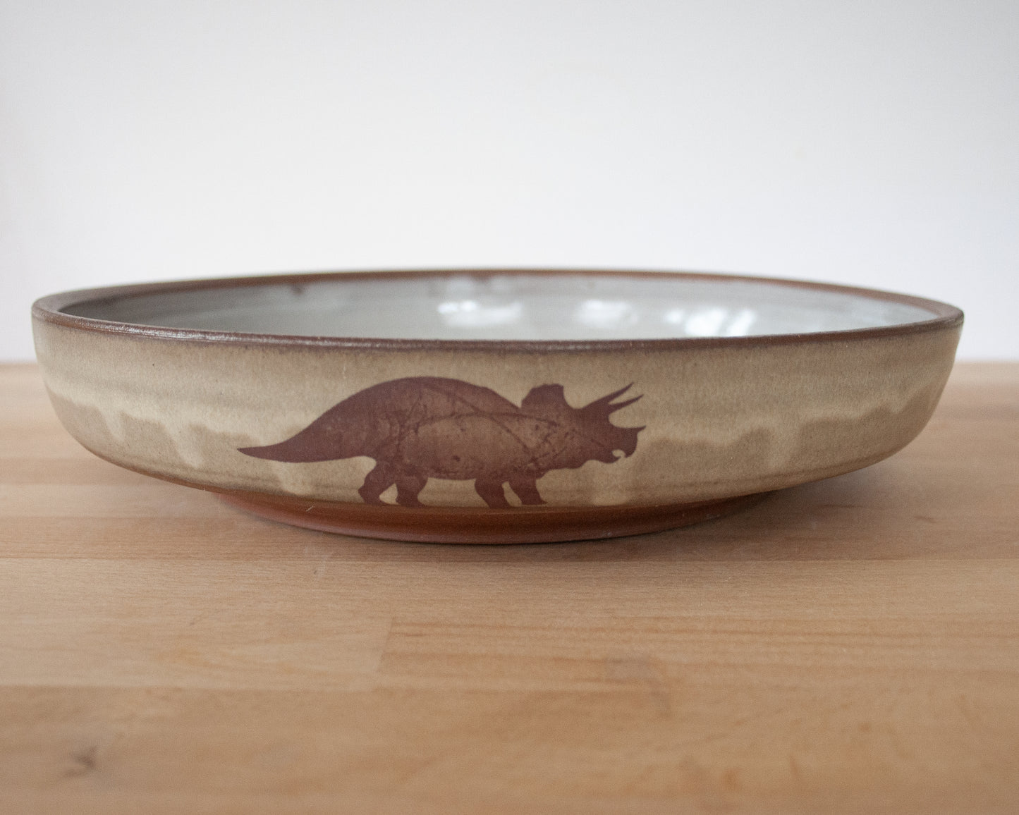 T-Rex and Triceratops Serving Bowl
