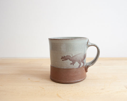Ceratosaurus Americano Mug - blue