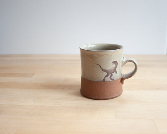 Velociraptor Americano Mug - yellow