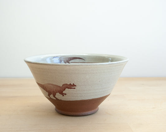 Ceratosaurus Bowl - white
