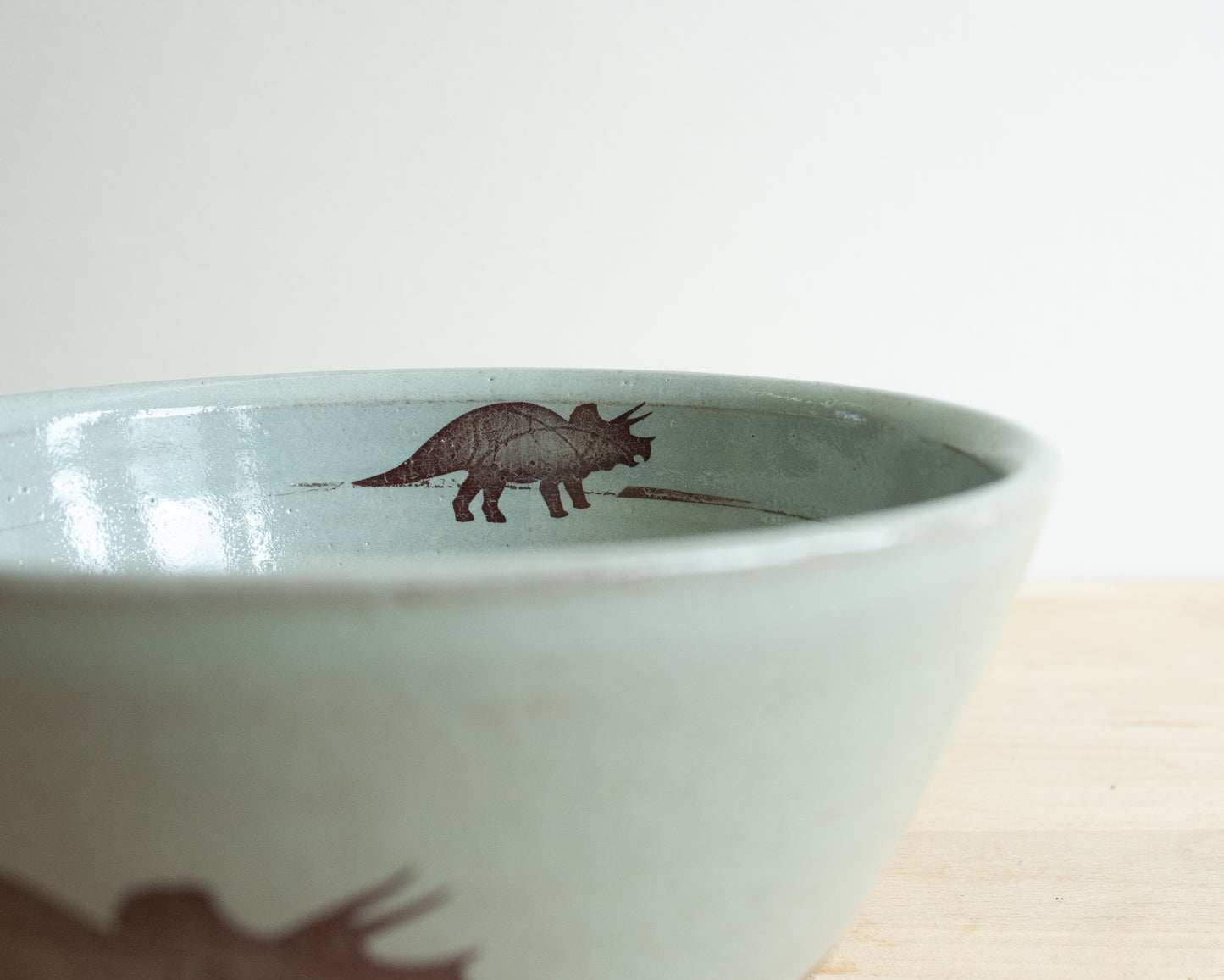 Triceratops Bowl - blue