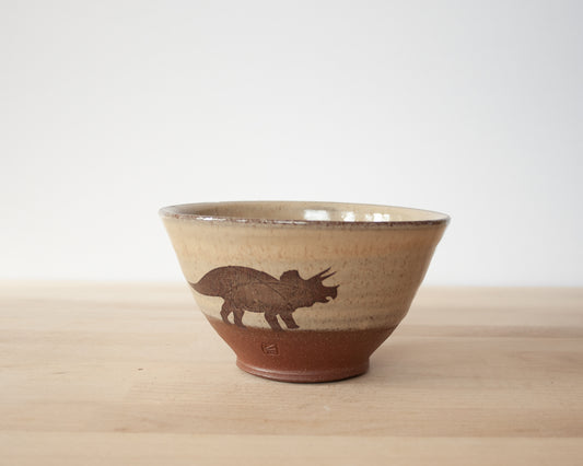 Triceratops Bowl - yellow