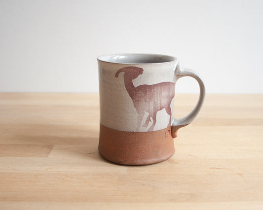 Parasauropholus Mug (right facing)- white