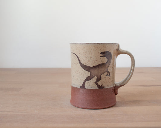 Velociraptor Mug - yellow