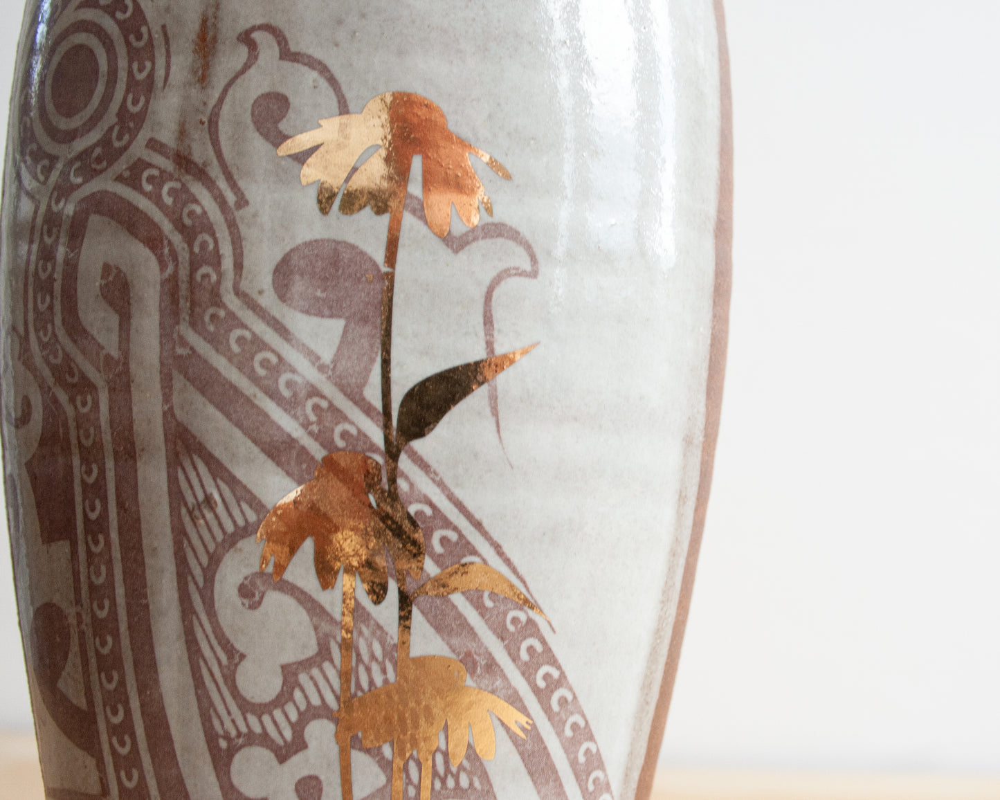 Gold Coneflower Vase
