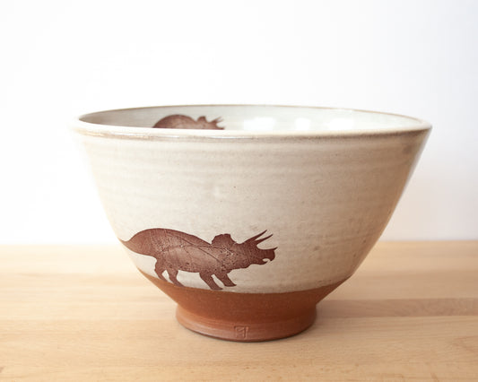 Triceratops Serving Bowl