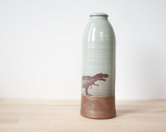 T-Rex Vase, Large - blue